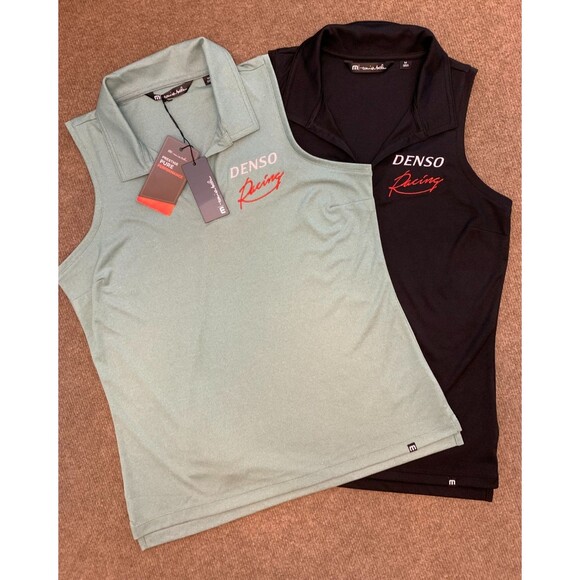 Travis Mathew Denso Racing Shirt Womens M Coto Sleeveless Polo (Lot of 2) - Picture 1 of 9